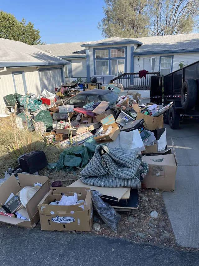 Cluttered garage