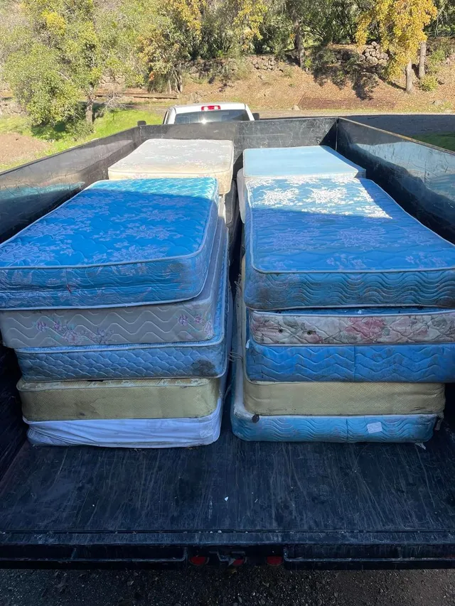 Old furniture ready for removal